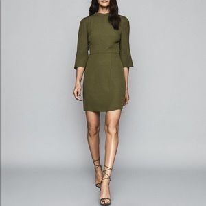 REISS Green Shift Dress